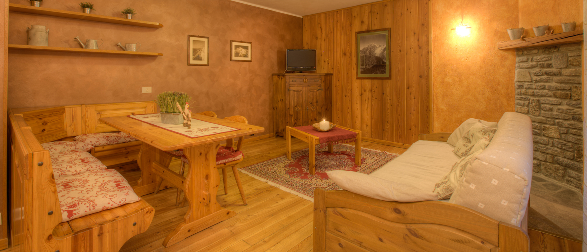 Sala dell'appartamento Nocciola